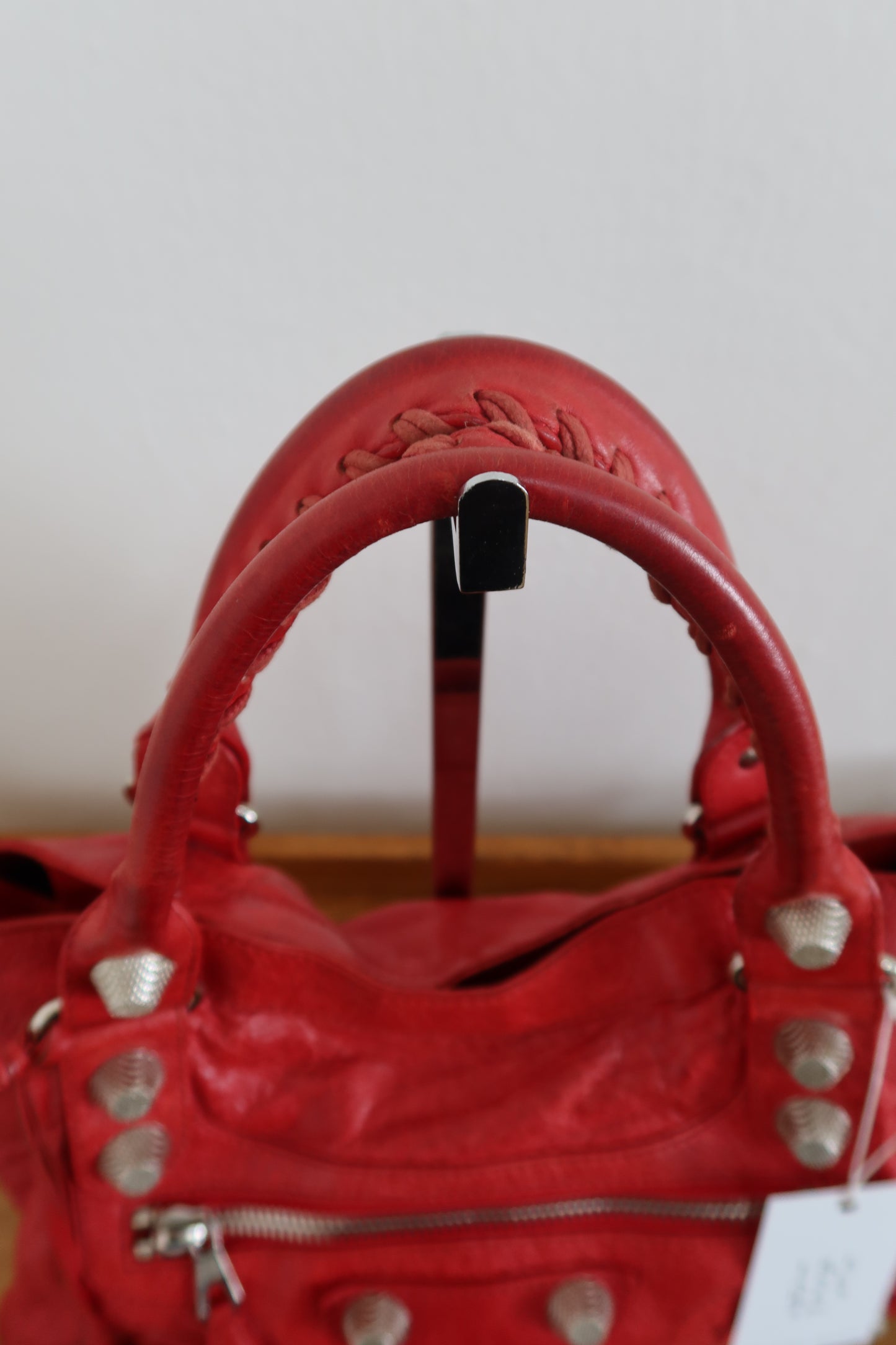 BALENCIAGA CITY BAG IN RED