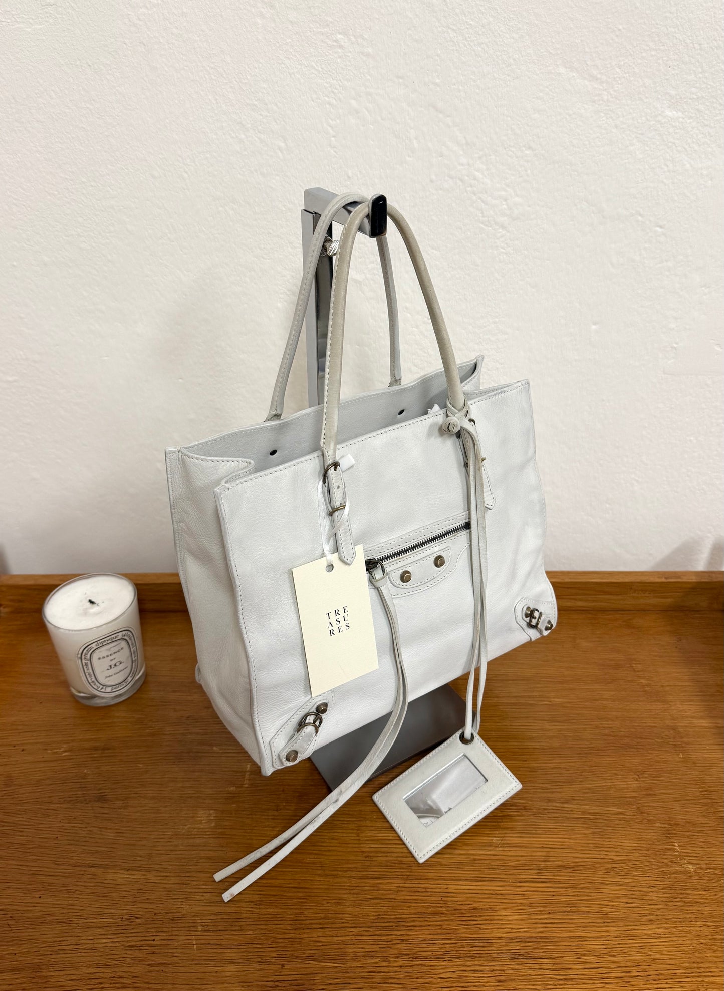 BALENCIAGA PAPIER WHITE BAG