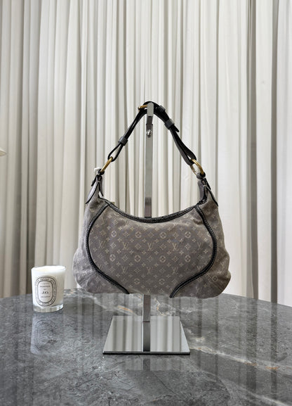 LOUIS VUITTON MONOGRAM MINI MANON SHOULDER BAG GREY