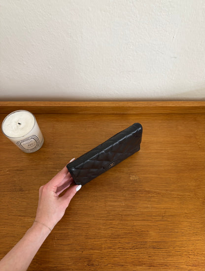 SERIES 11 CHANEL LONG WALLET LAMBSKIN BLACK