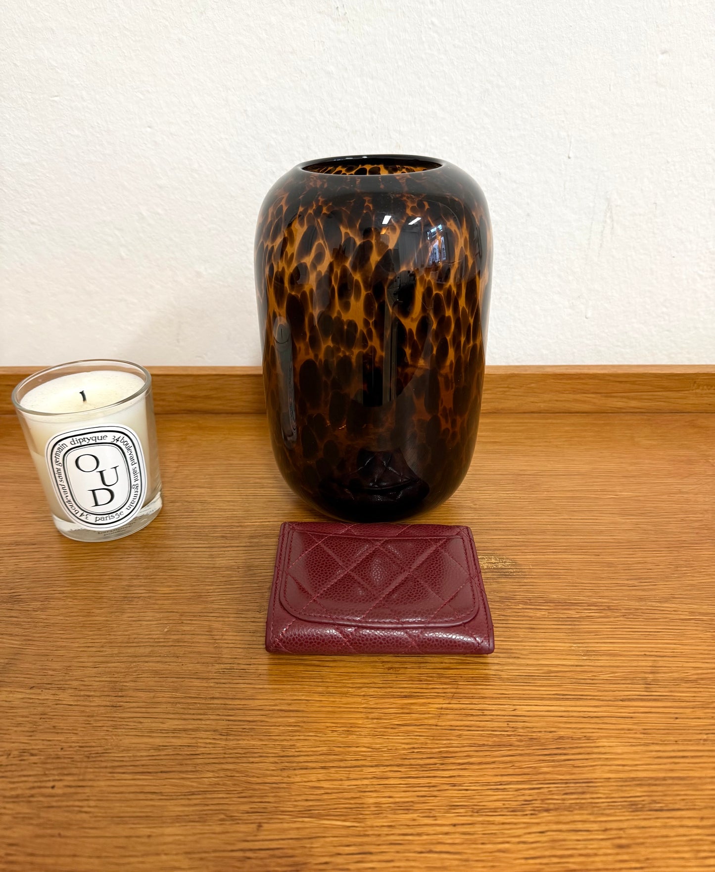 CHANEL CAVIAR MINI WALLET BURGUNDY