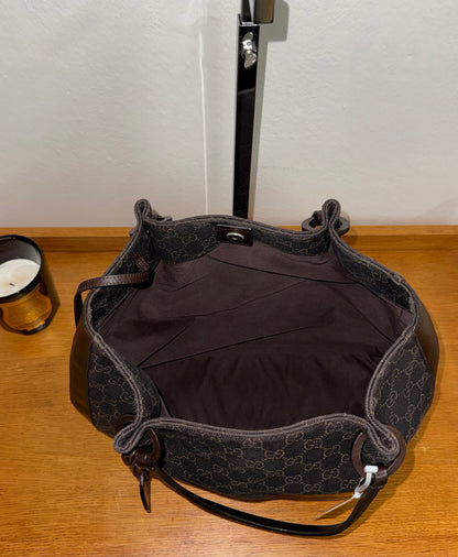 GUCCI GG SHOULDER BAG BLACK & POUCH TOM FORD ERA