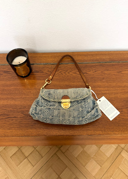 LV Monogram Denim Mini Pleaty