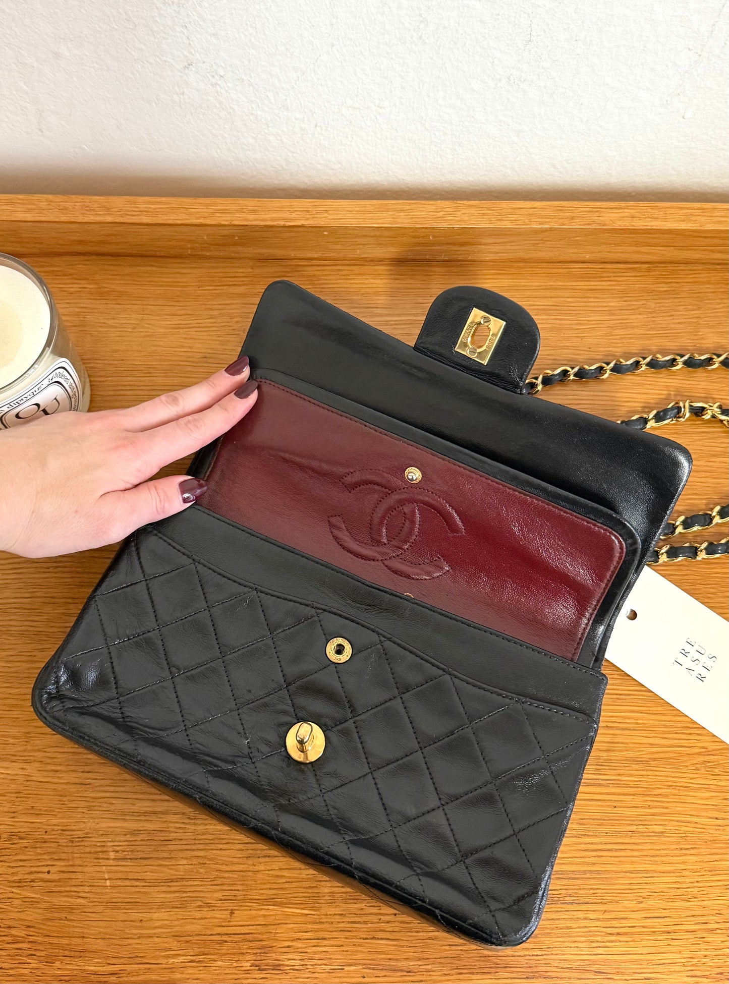 CHANEL CLASSIC DOUBLE FLAP BAG MEDIUM 24K GOLD