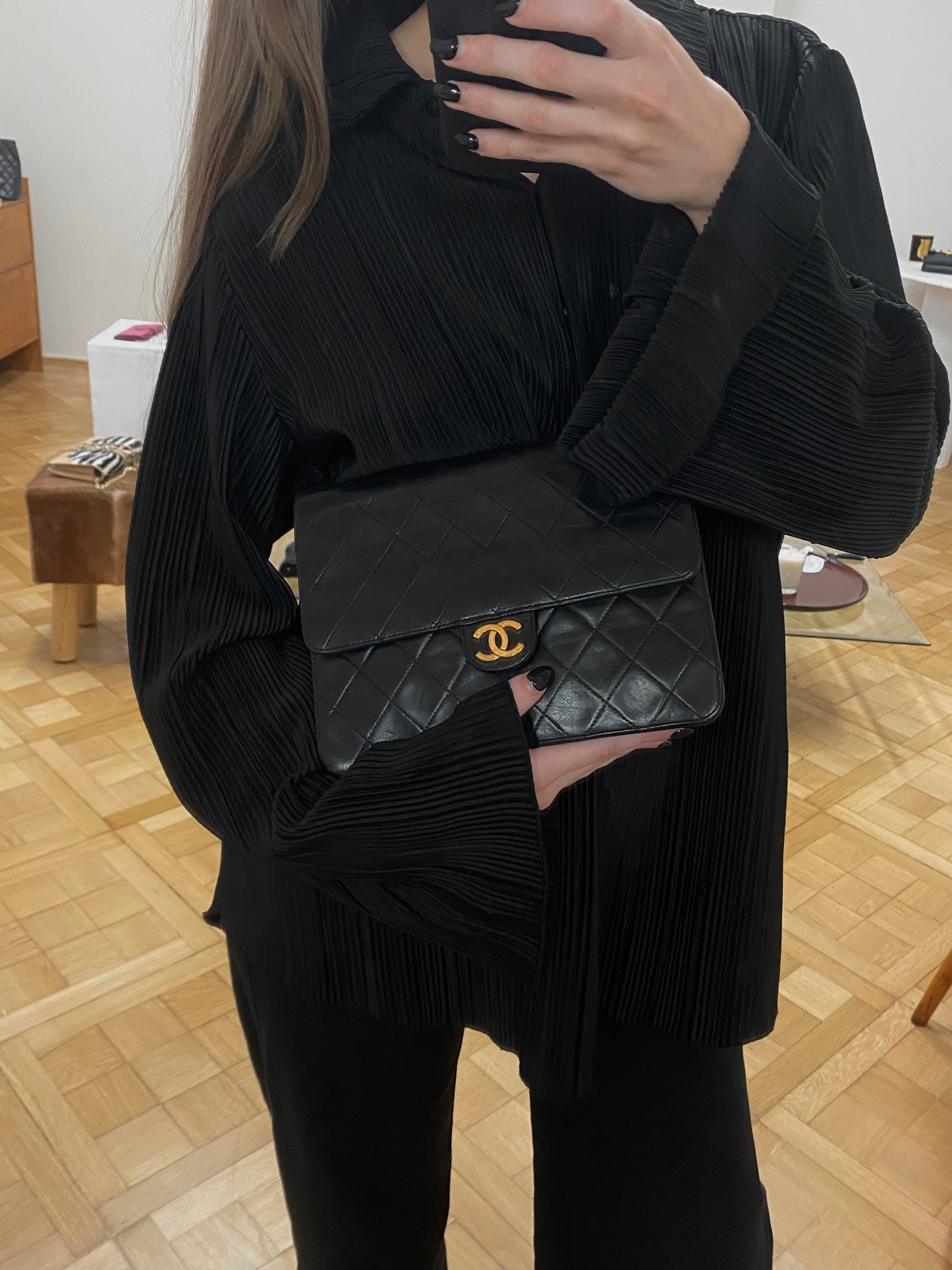 CHANEL 80-90s CLASSIC SINGLE FLAP
