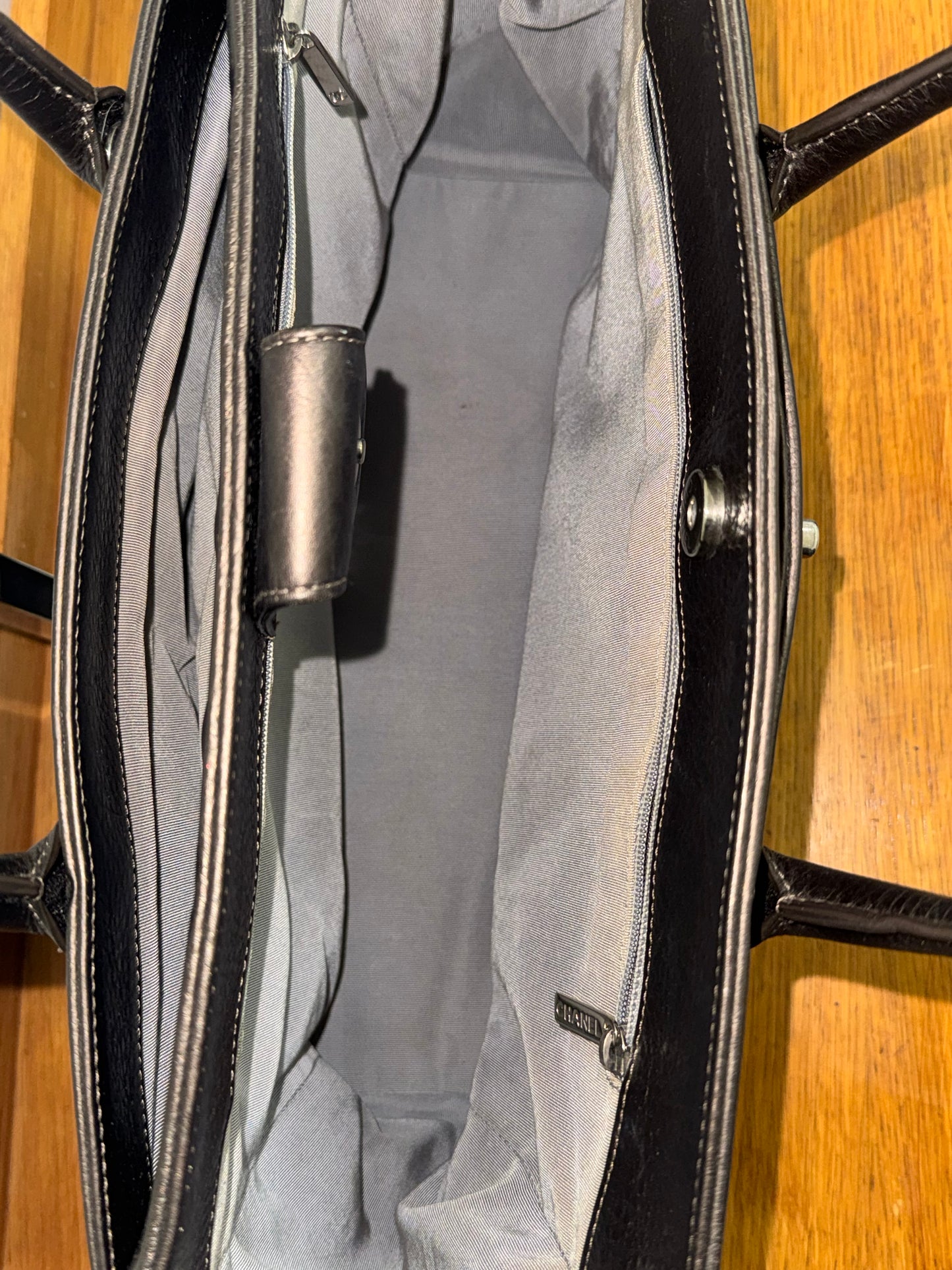 CHANEL EXECUTIVE TOTE IRIDESCENT BROWN SILVER HW