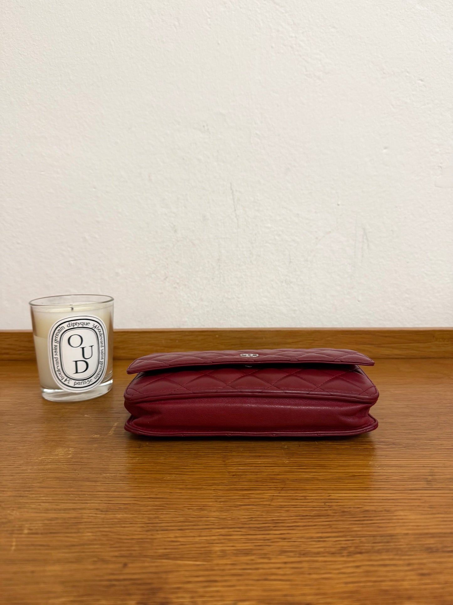 CHANEL WOC RED LAMBSKIN