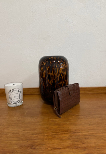 BOTTEGA VENETA INTRECCIATO WALLET BROWN