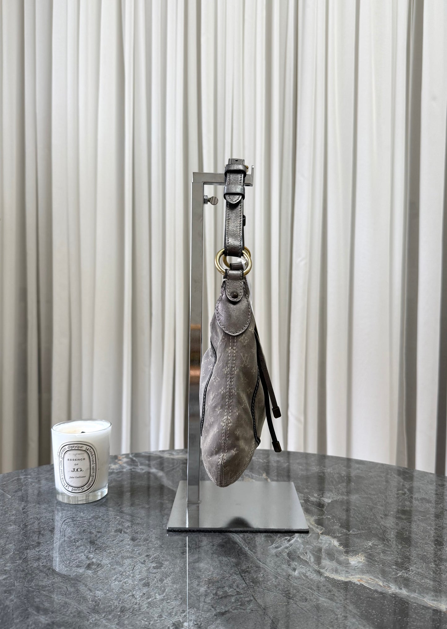 LOUIS VUITTON MONOGRAM MINI MANON SHOULDER BAG GREY
