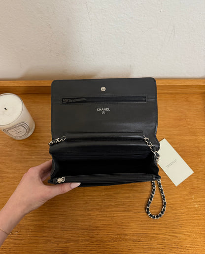 CHANEL WOC BLACK LAMBSKIN