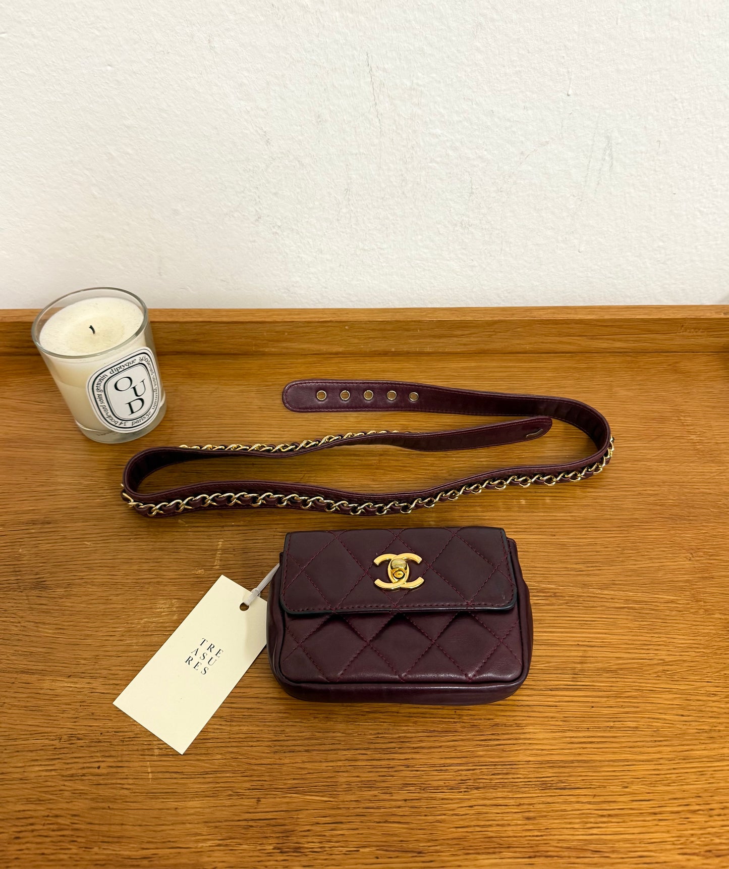 CHANEL BURGUNDY BELT BAG