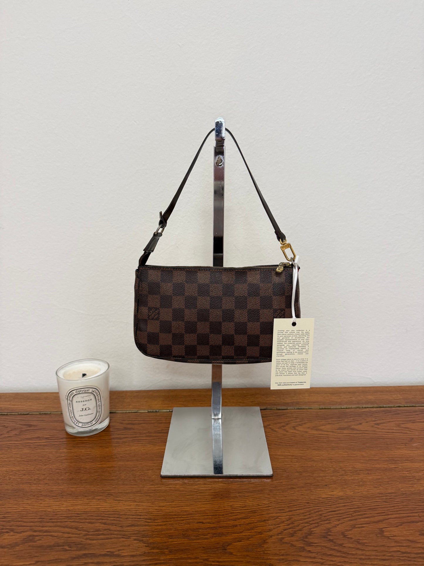 LV POCHETTE DAMIER EBENE CANVAS