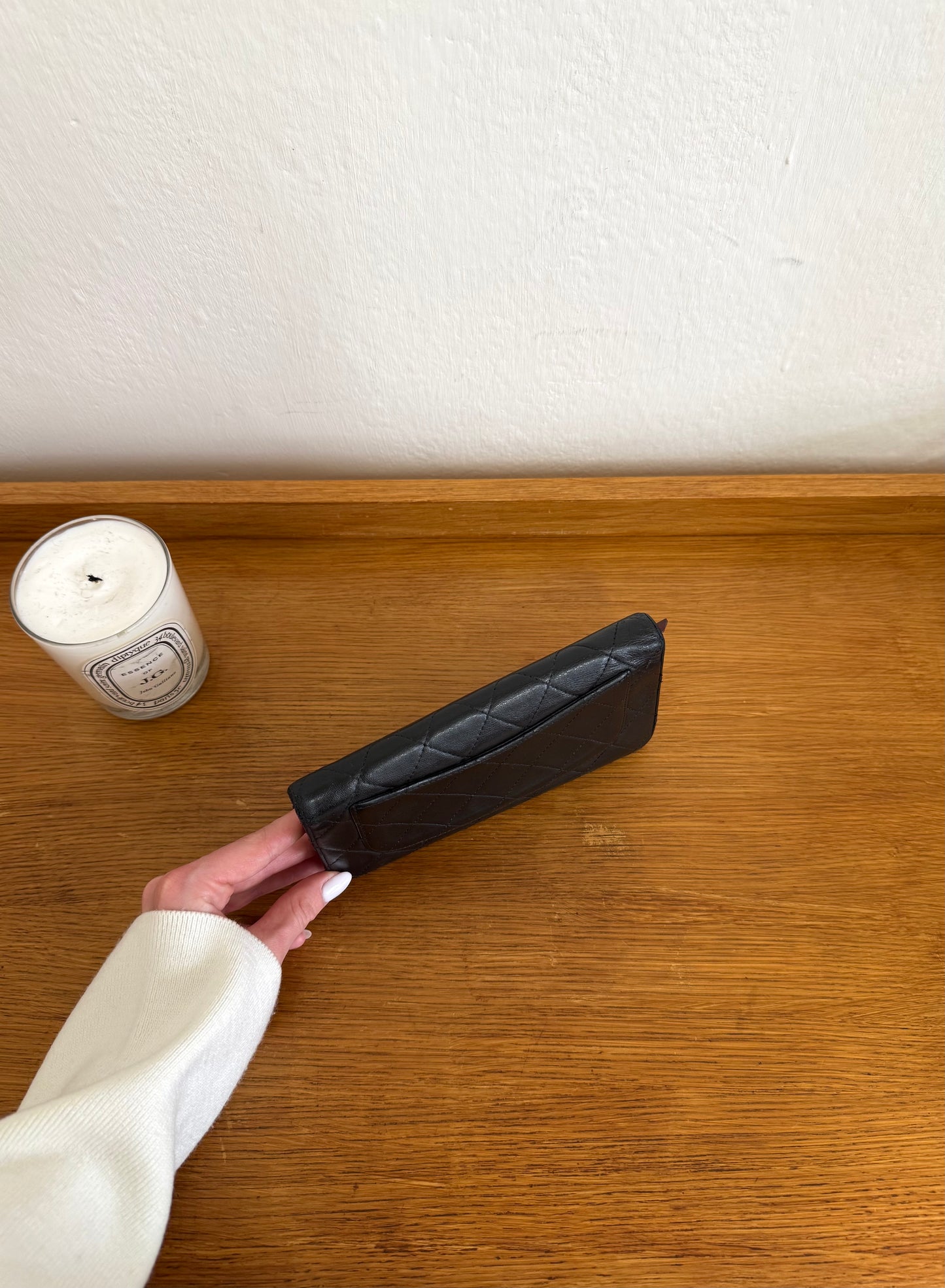 SERIES 11 CHANEL CLASSIC LONG WALLET LAMBSKIN BLACK