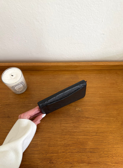 SERIES 11 CHANEL CLASSIC LONG WALLET LAMBSKIN BLACK