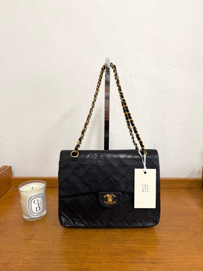 CHANEL DOUBLE FLAP BAG MEDIUM TALL 24K GOLD