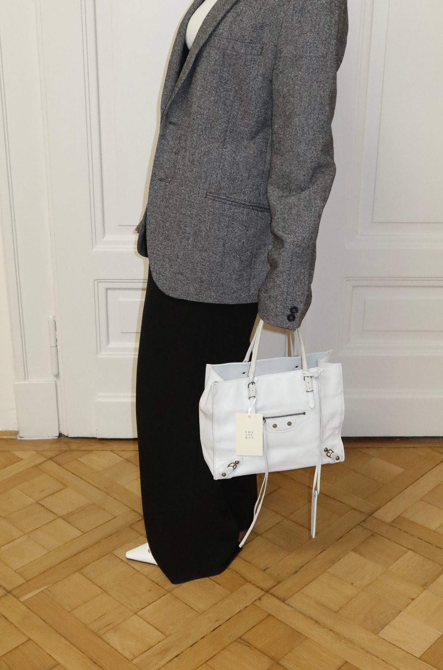BALENCIAGA PAPIER WHITE BAG