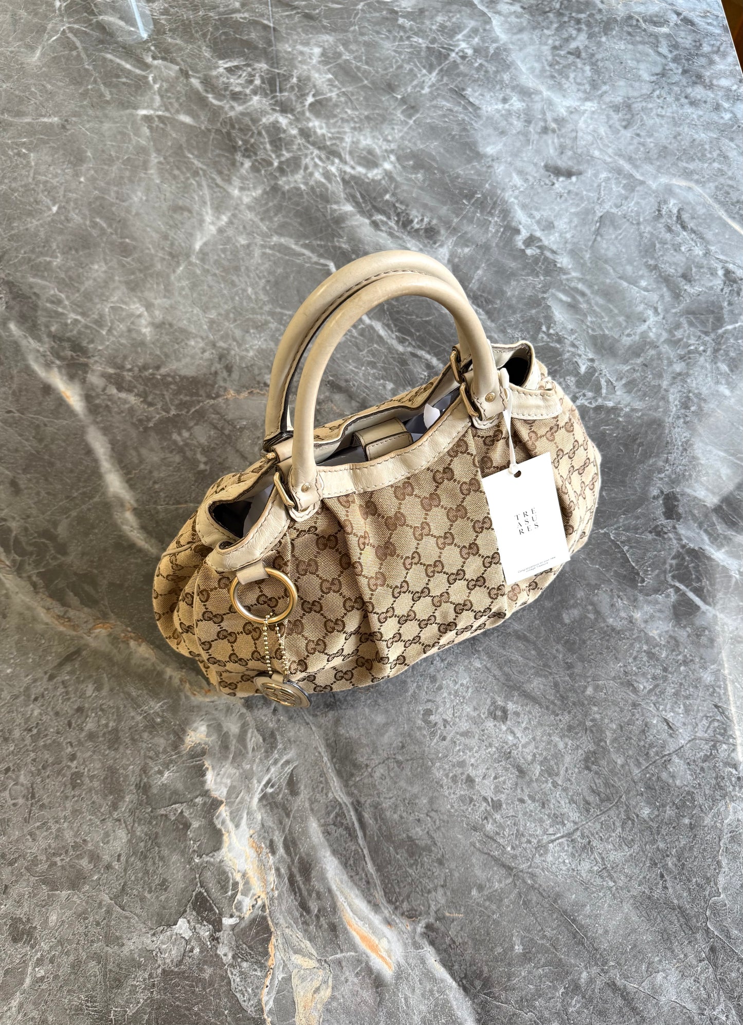 GUCCI SUKEY GG CANVAS TOTE BAG