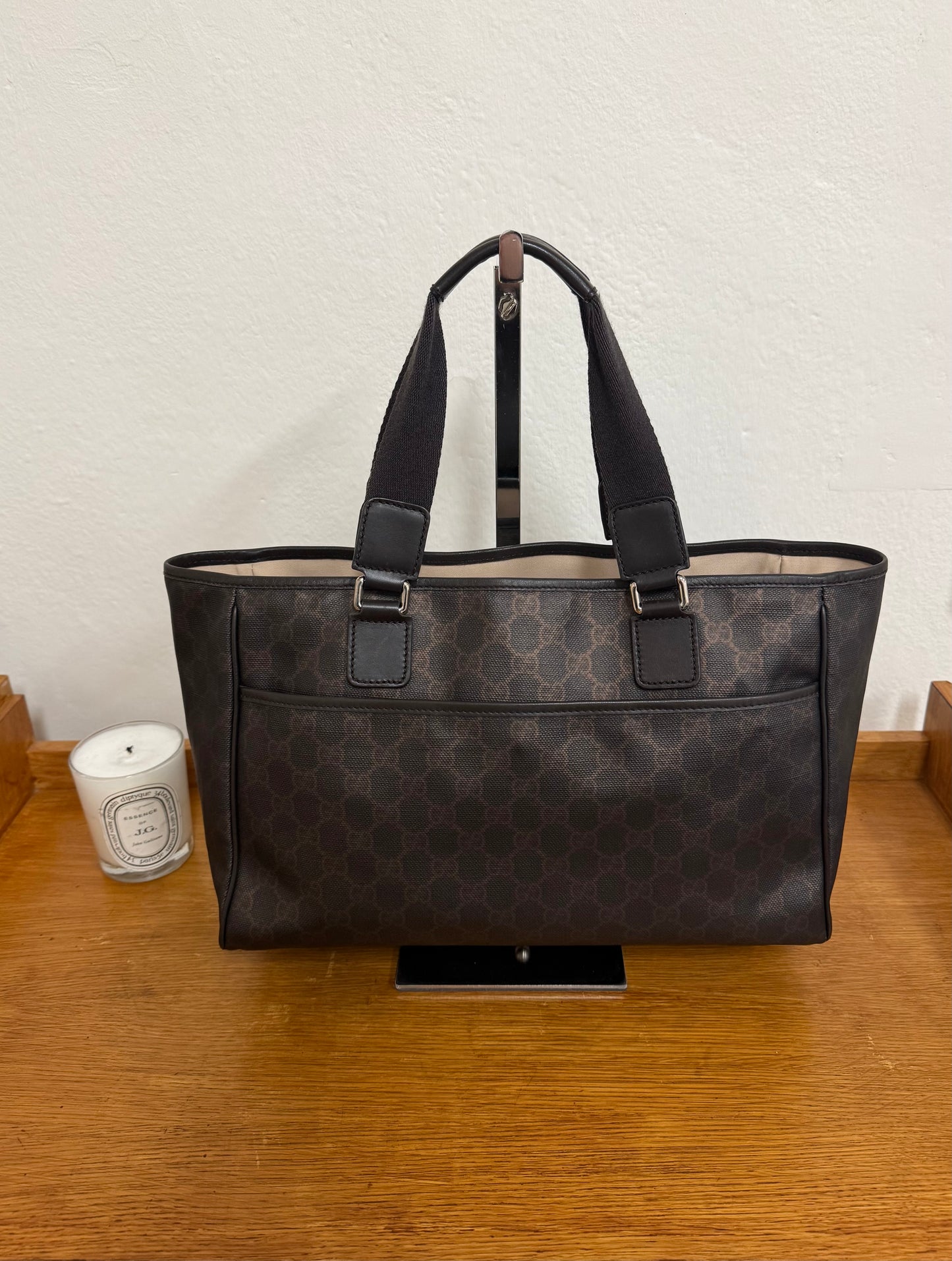 GUCCI GG MONOGRAM SHOPPER TOTE BAG