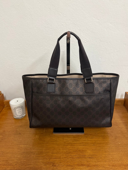GUCCI GG MONOGRAM SHOPPER TOTE BAG