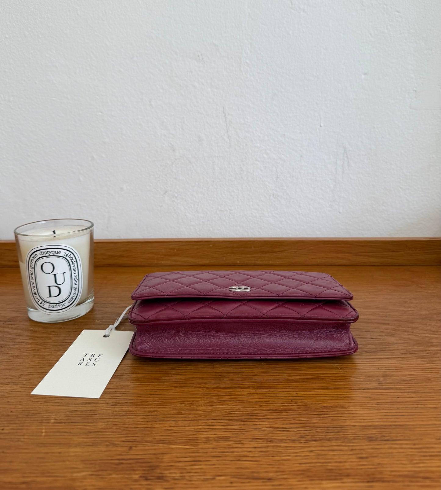 CHANEL LAMBSKIN WOC WINE GRAPE