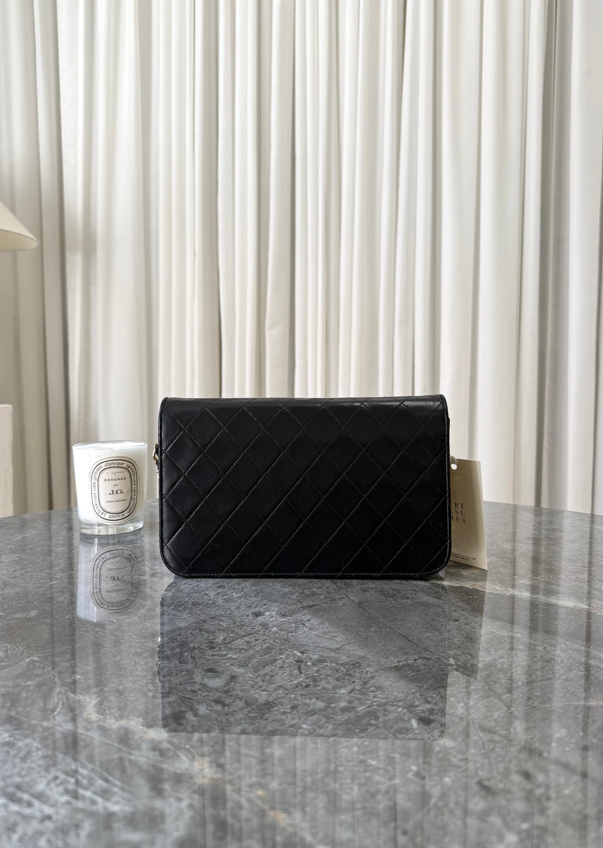 Chanel Black Timeless Classic Single Flap Lambskin 24K Gold HW