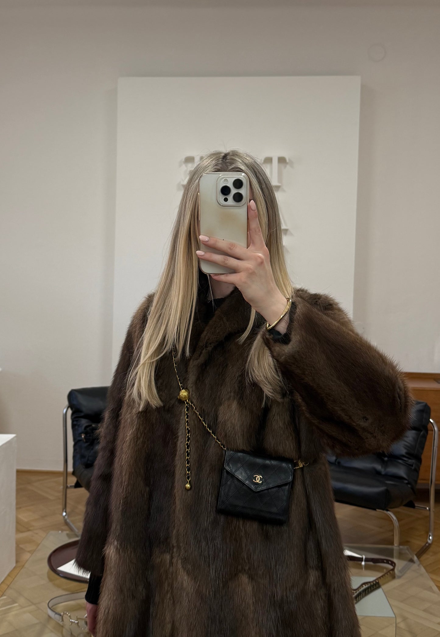 CHANEL CAVIAR DOUBLE SIDED WALLET