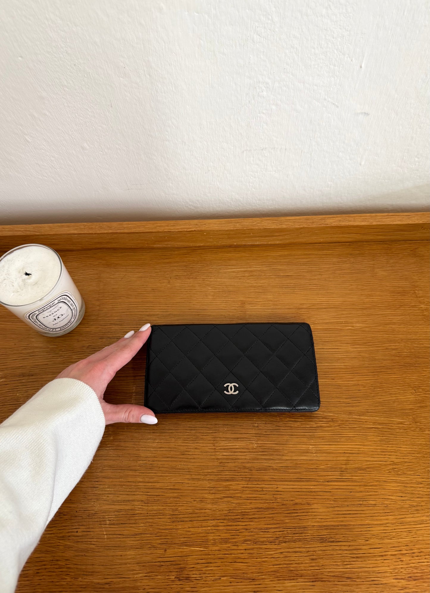 SERIES 14 CHANEL CLASSIC LONG WALLET LAMBSKIN BLACK