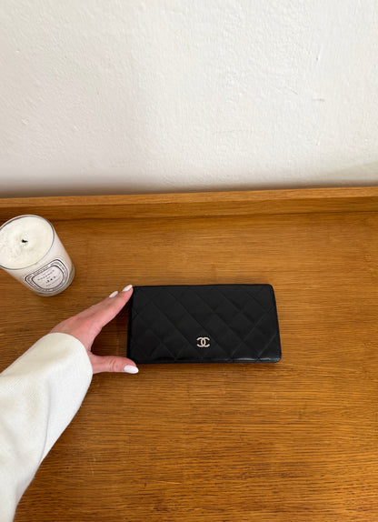 SERIES 14 CHANEL CLASSIC LONG WALLET LAMBSKIN BLACK