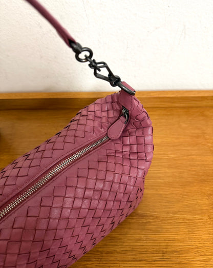BOTTEGA VENETA INTRECCIATO SHOULDER BAG PINK