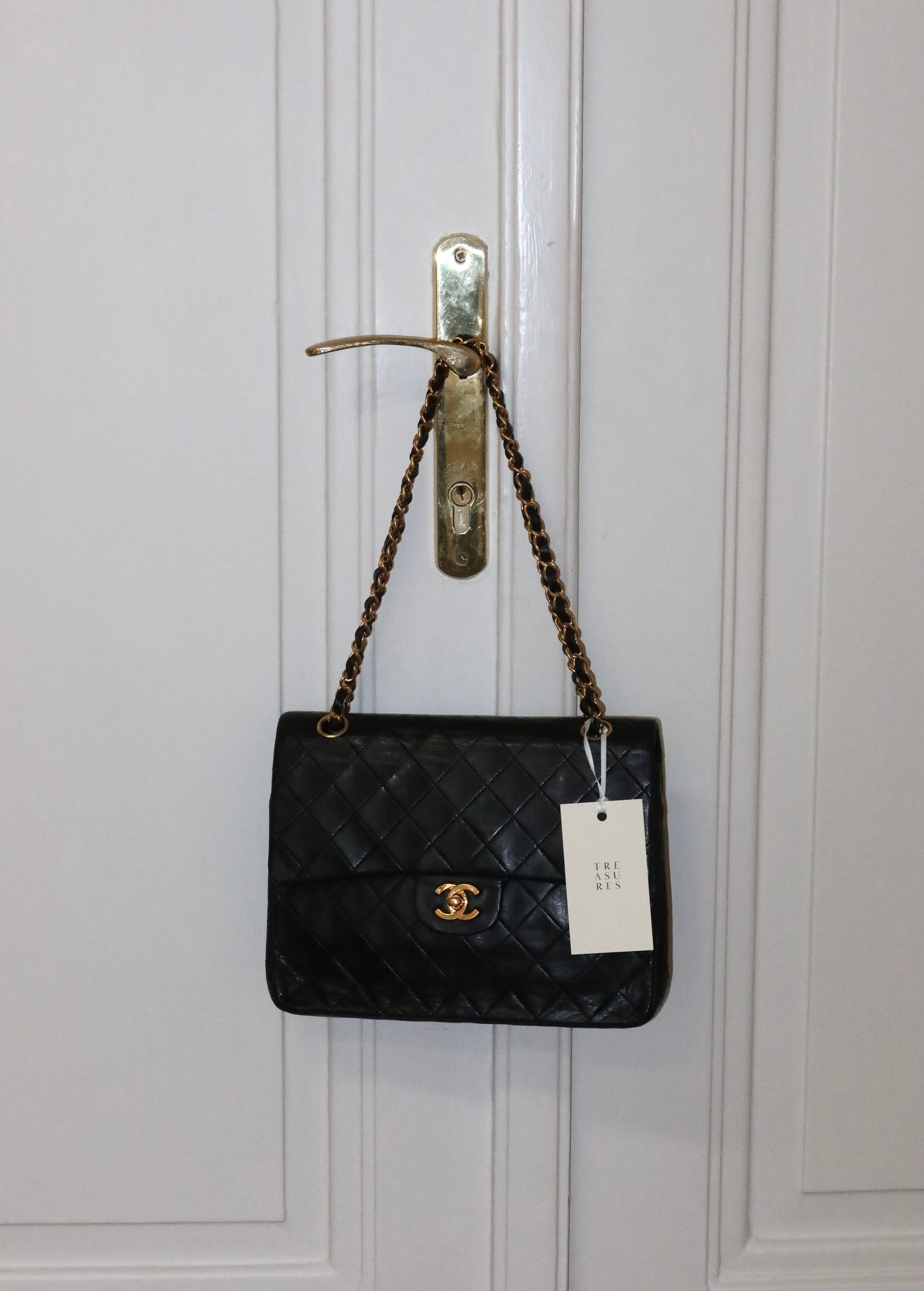 CHANEL DOUBLE FLAP BAG MEDIUM TALL 24K GOLD