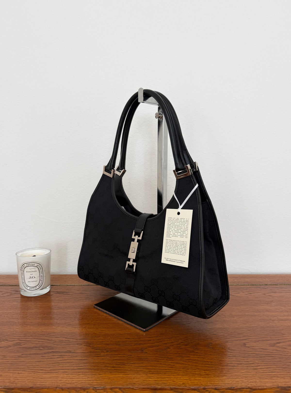 Gucci Jackie GG Monogram Bag Black