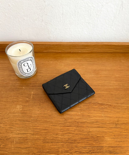 CHANEL CAVIAR DOUBLE SIDED WALLET