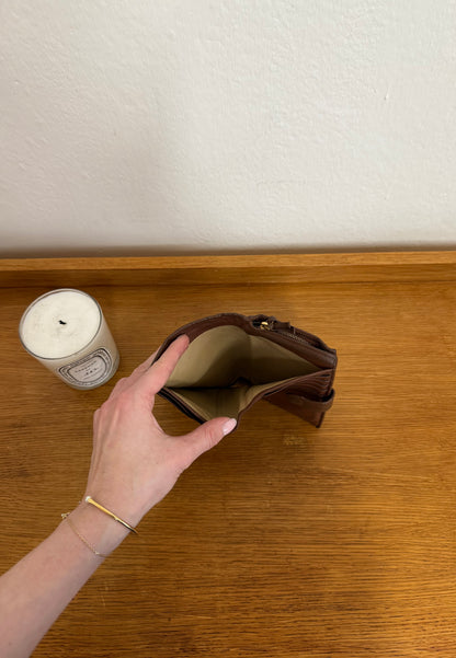 BOTTEGA VENETA INTRECCIATO WALLET BROWN