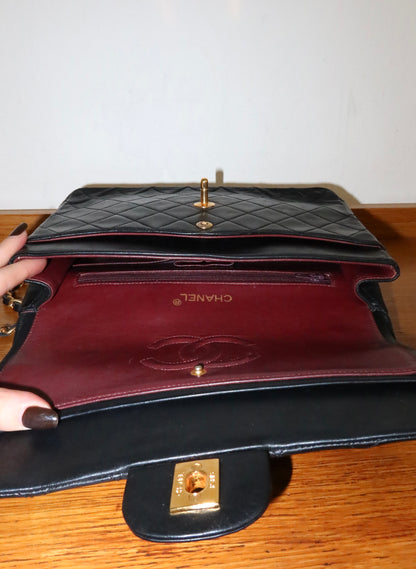 CHANEL DOUBLE FLAP BAG MEDIUM TALL 24K GOLD