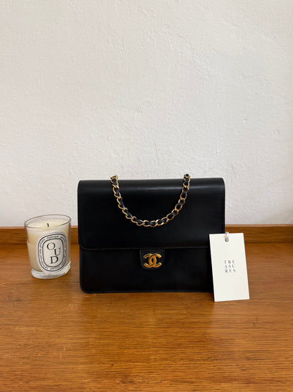 CHANEL BOX CALF FLAP BAG