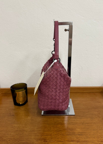 BOTTEGA VENETA INTRECCIATO SHOULDER BAG PINK