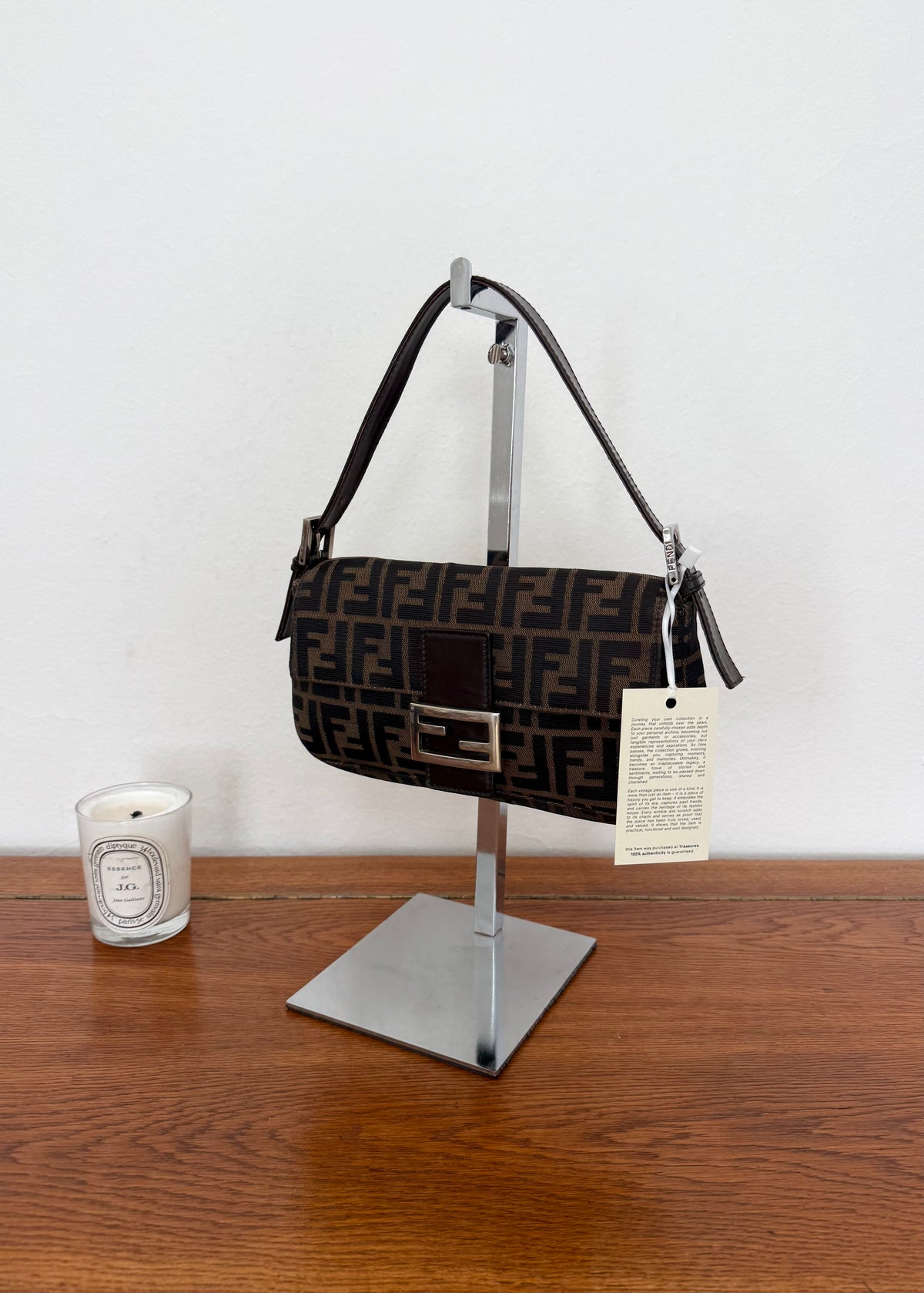 Fendi Zucca Baguette Bag