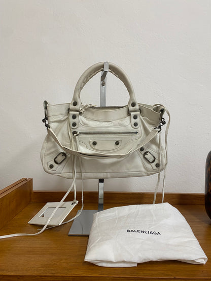 BALENCIAGA FIRST BAG CREAM - ENTRUPY