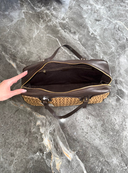 CELINE PONY HAIR CALECHE CC SHOULDER BAG