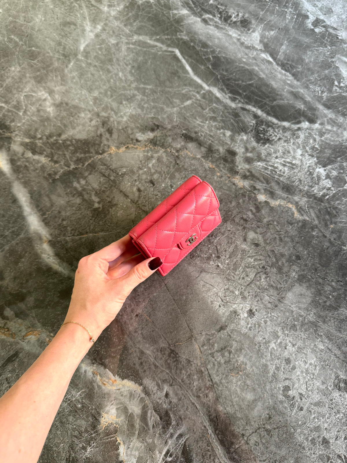 Chanel Mini Wallet Lambskin Pink