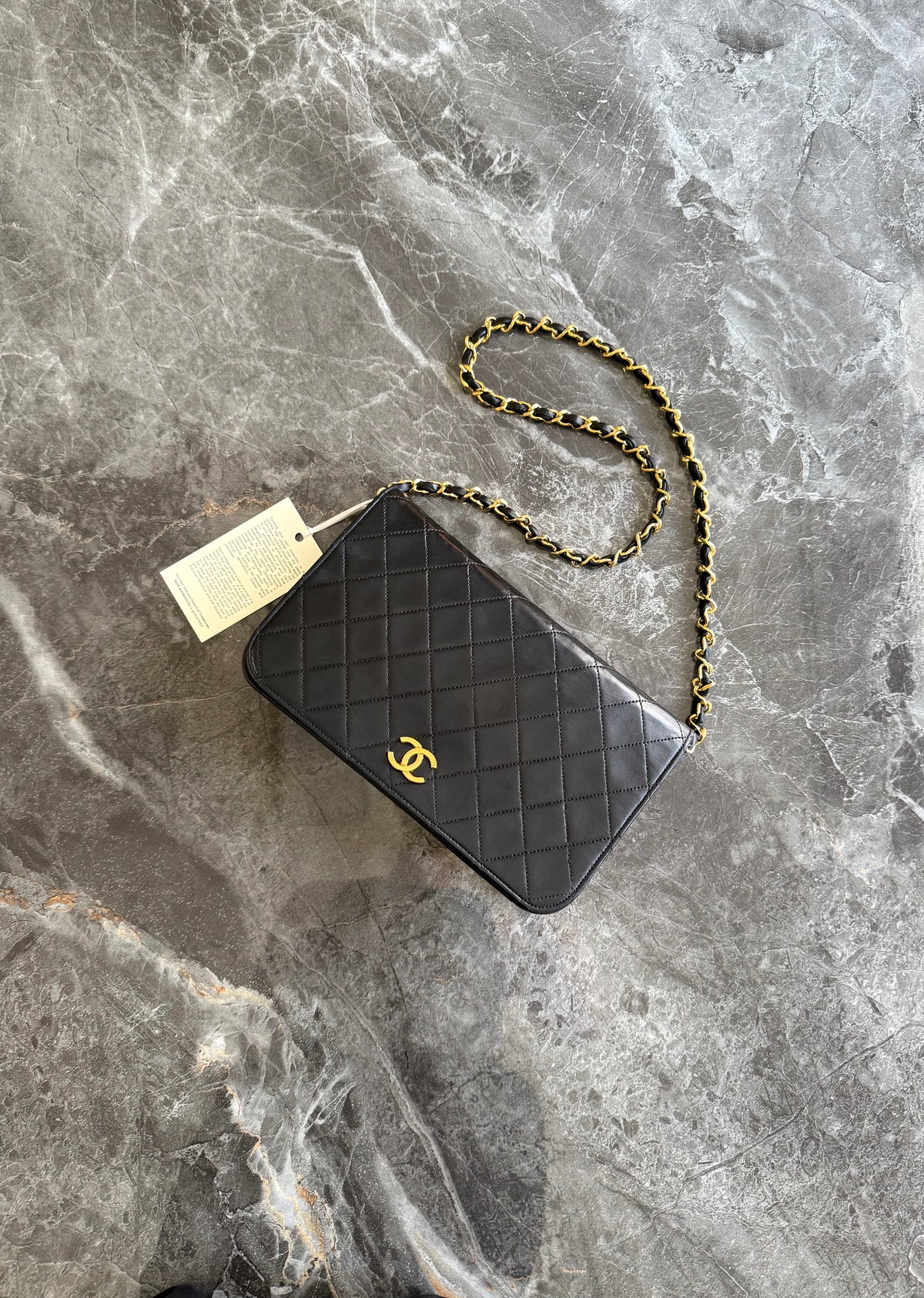 Chanel Black Timeless Classic Single Flap Lambskin 24K Gold HW