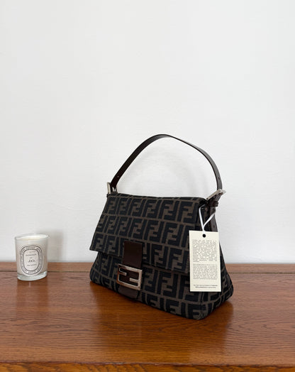 FENDI ZUCCA MAMMA BAGUETTE BAG