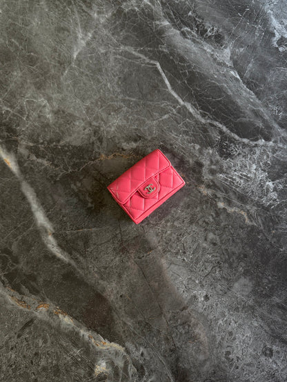 Chanel Mini Wallet Lambskin Pink