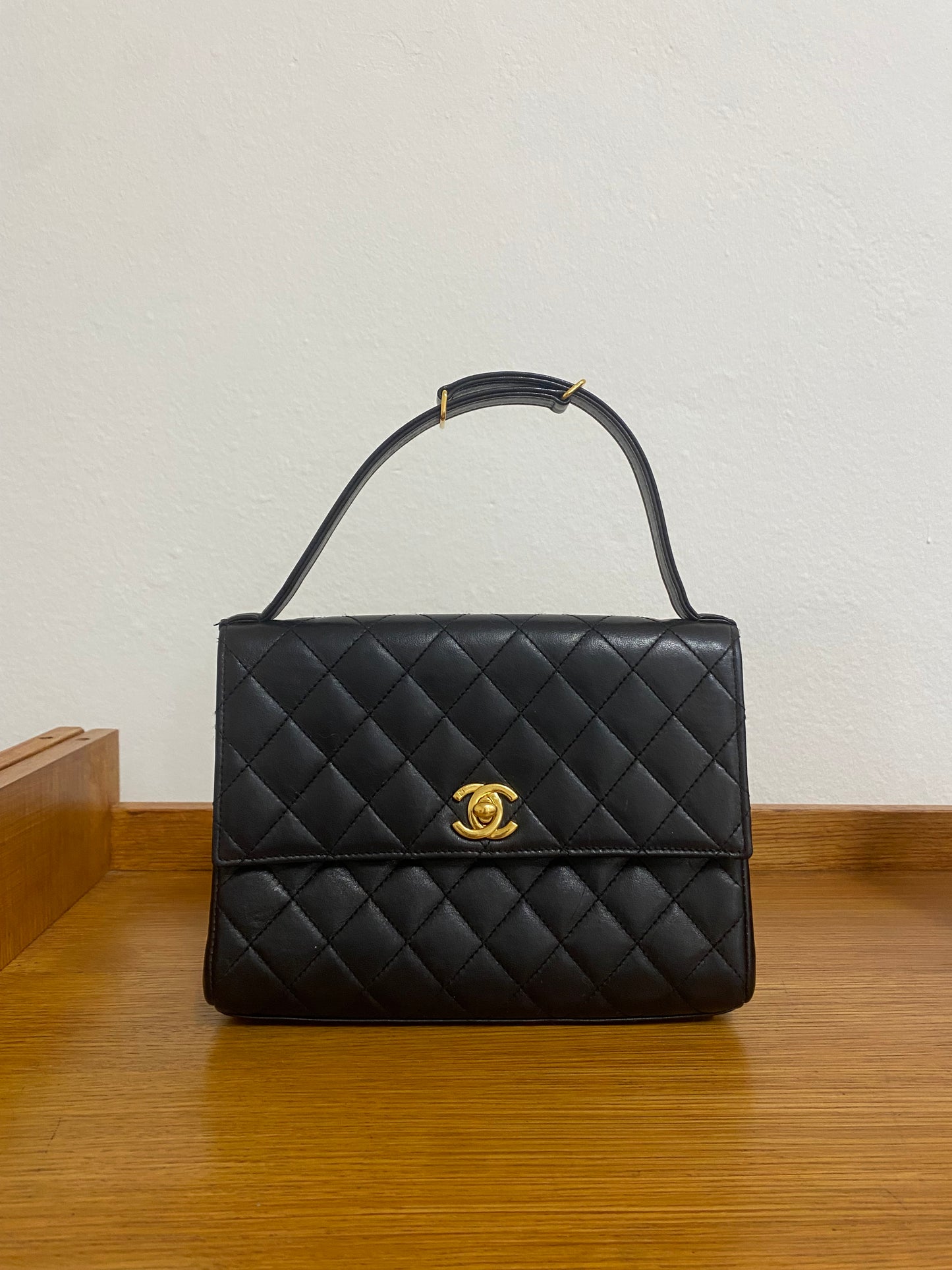 CHANEL TOP HANDLE FLAP TWIST LOCK