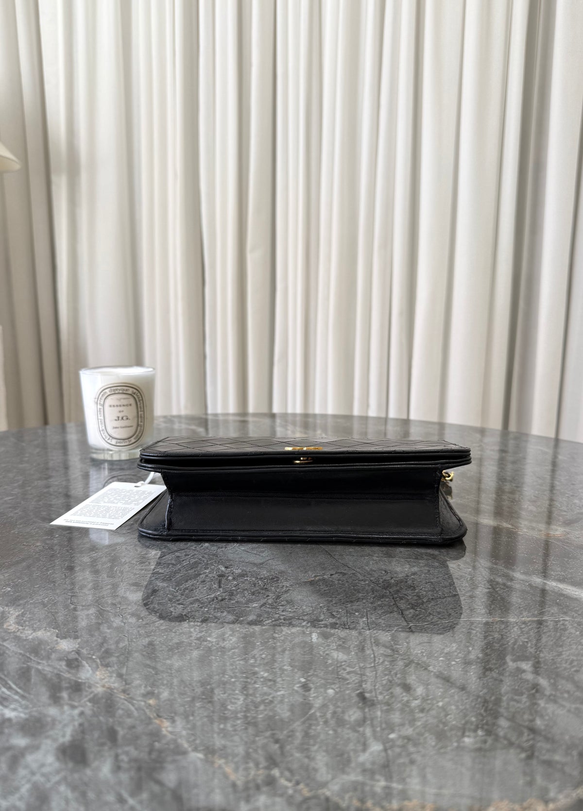 Chanel Black Timeless Classic Single Flap Lambskin 24K Gold HW