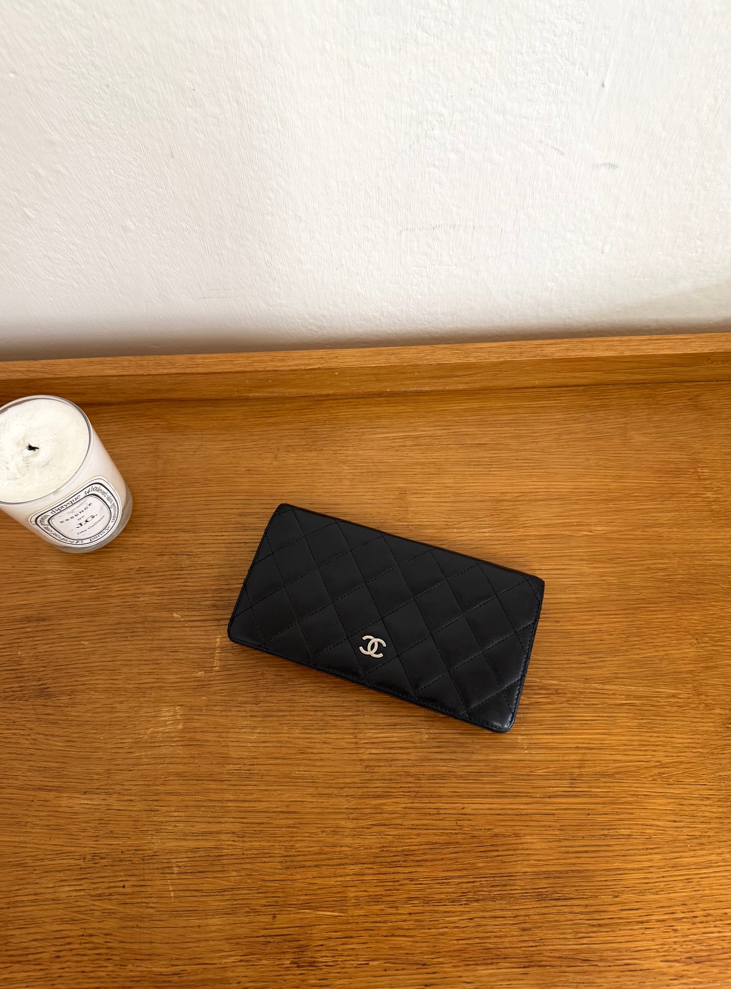 SERIES 14 CHANEL CLASSIC LONG WALLET LAMBSKIN BLACK