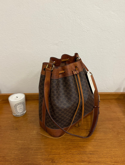 CELINE MACADAM BUCKET BAG & POUCH