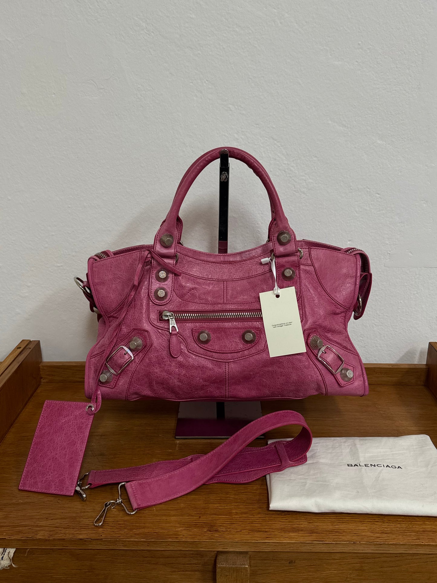 BALENCIAGA CITY BAG PINK