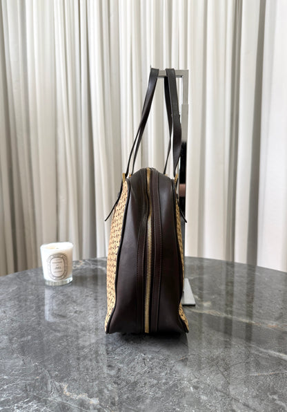 CELINE PONY HAIR CALECHE CC SHOULDER BAG