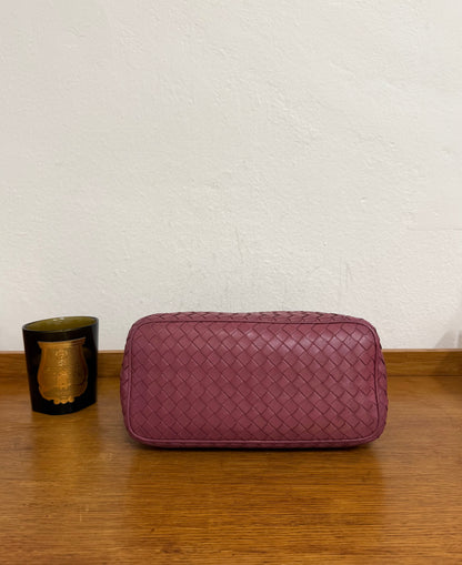 BOTTEGA VENETA INTRECCIATO SHOULDER BAG PINK